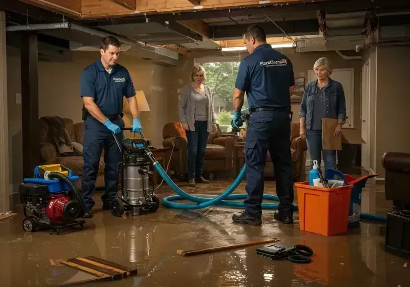 Basement Water Extraction and Removal Techniques process in The Crossings, FL